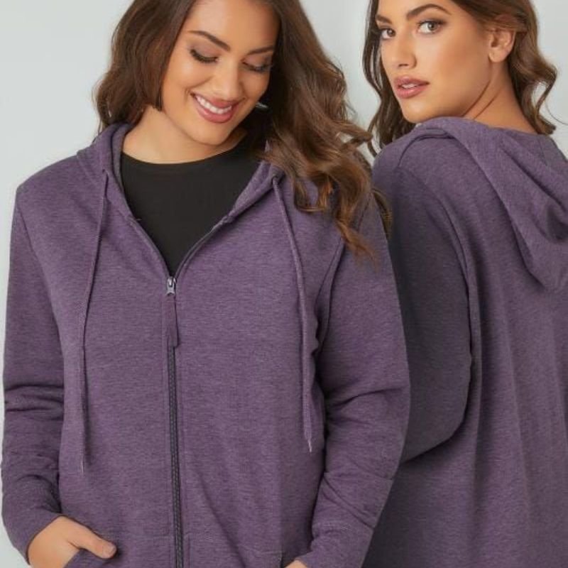 fleece jackets for women in purple color