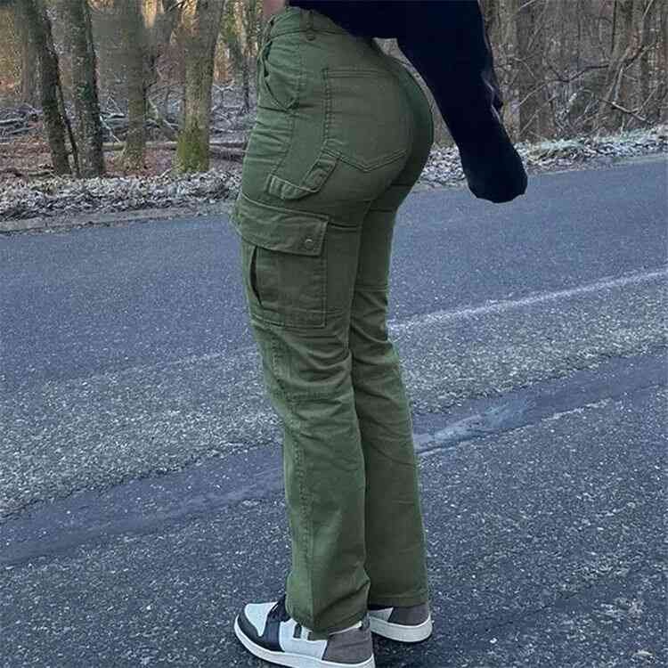 Women's Green Cargo Pants Neohope Clothing