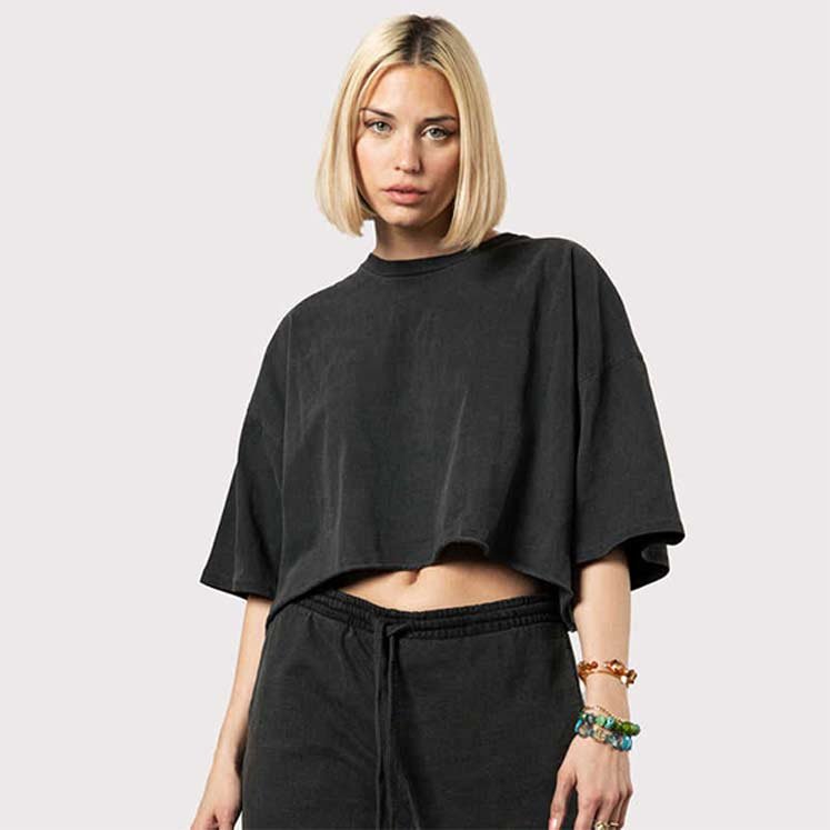 INDIRA CROP TOP WOMEN BLACK