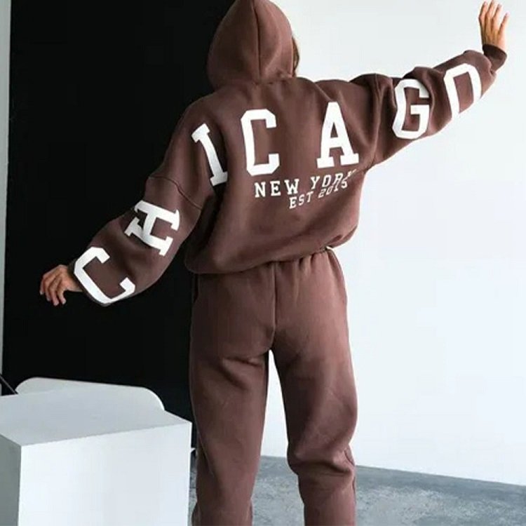 Women's Oversized Hoodie - 'Have A Good Day' Graphic, Kangaroo Pocket, Long Sleeve Pullover - Y2K Aesthetic