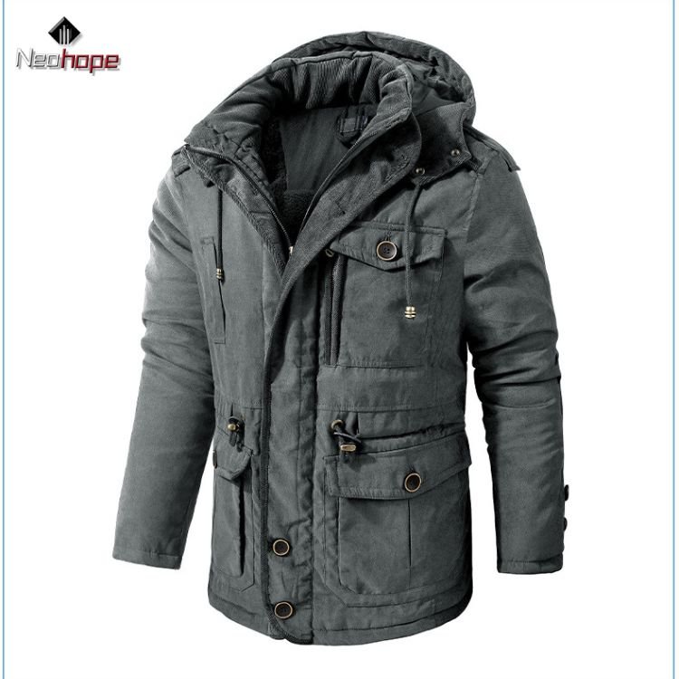 Denim Jacket with Fleece Hoodie main image 0