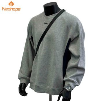 Small Letter Embroidery Grey Sweatshirt