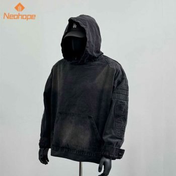 Hip-Hop Street Armor Design Mens Hoodie