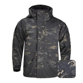 Custom Logo Detachable Flannel Liner Two-Piece Waterproof Outdoor Tactical Jacket